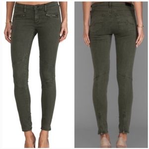 AG Moto Legging in Sulfur Dark Autumn Olive